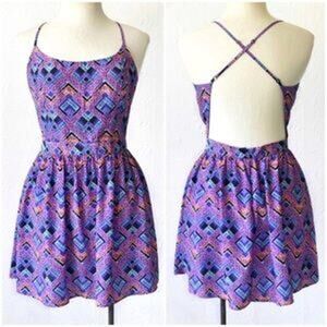 Aeropostale Bethany Mota Size XS open back sleeveless summer dress